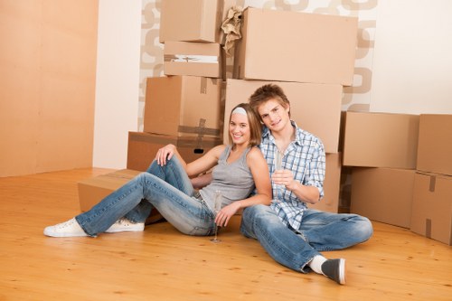 Commercial moving team supporting a Kensington business relocation
