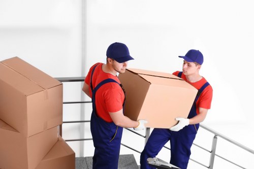 Commercial removals support for a small Kensington office