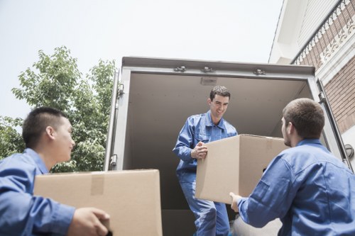 Office relocation team planning a move in Kensington street