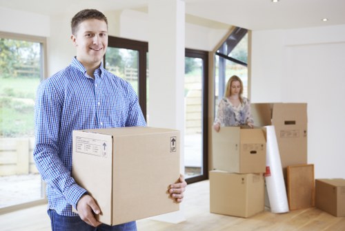 Loading furniture into a removal truck in Kensington