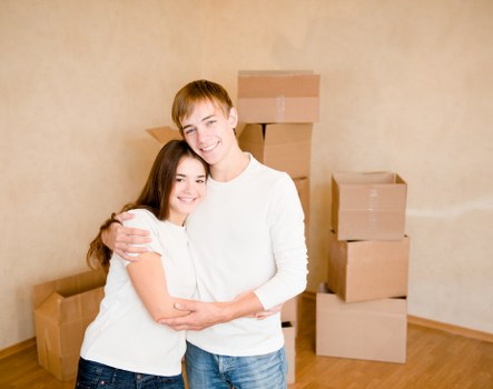 Packed moving van supporting a Kensington residential relocation