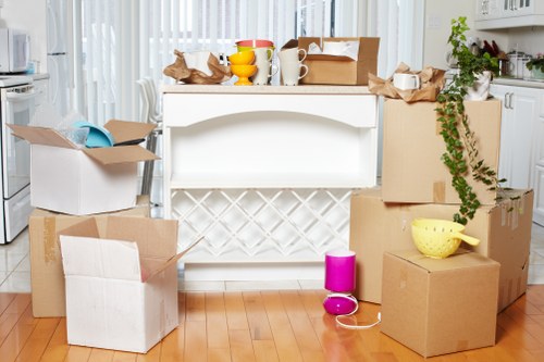 Movers assisting with an office relocation in Kensington