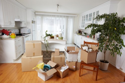 Van loading for a Kensington flat move with careful handling