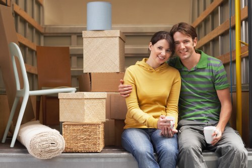 Local packing team preparing items for a Kensington relocation