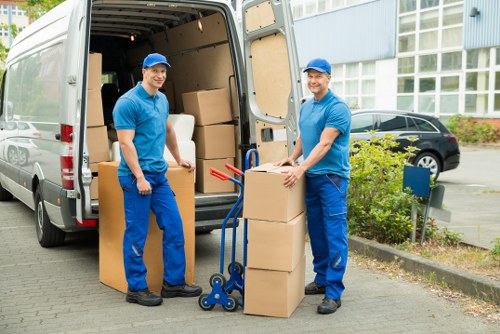 Local removal van for flat moves and furniture transport in Kensington